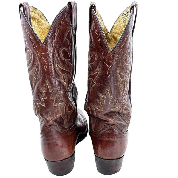 Dan Post Brown Leather Cowboy Western Boots DP2111R Men's 11D - Picture 8 of 16